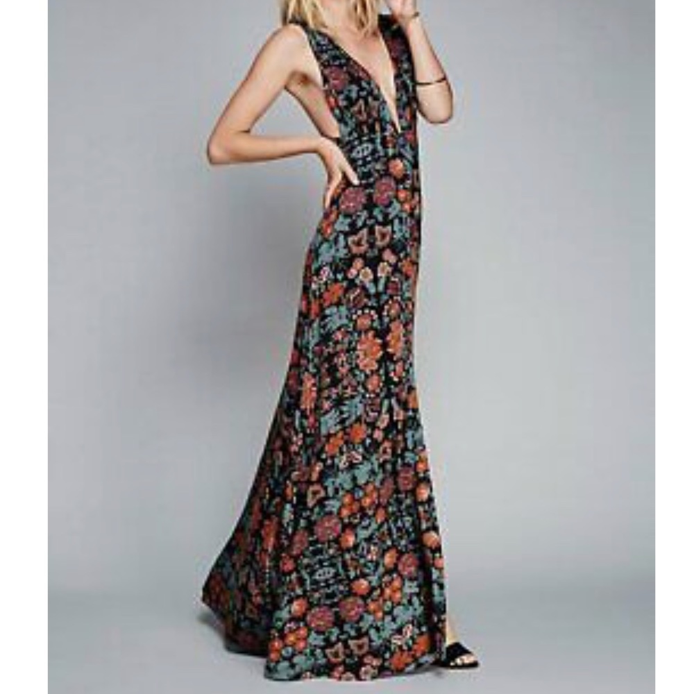 Free People Floral Maxi Dress